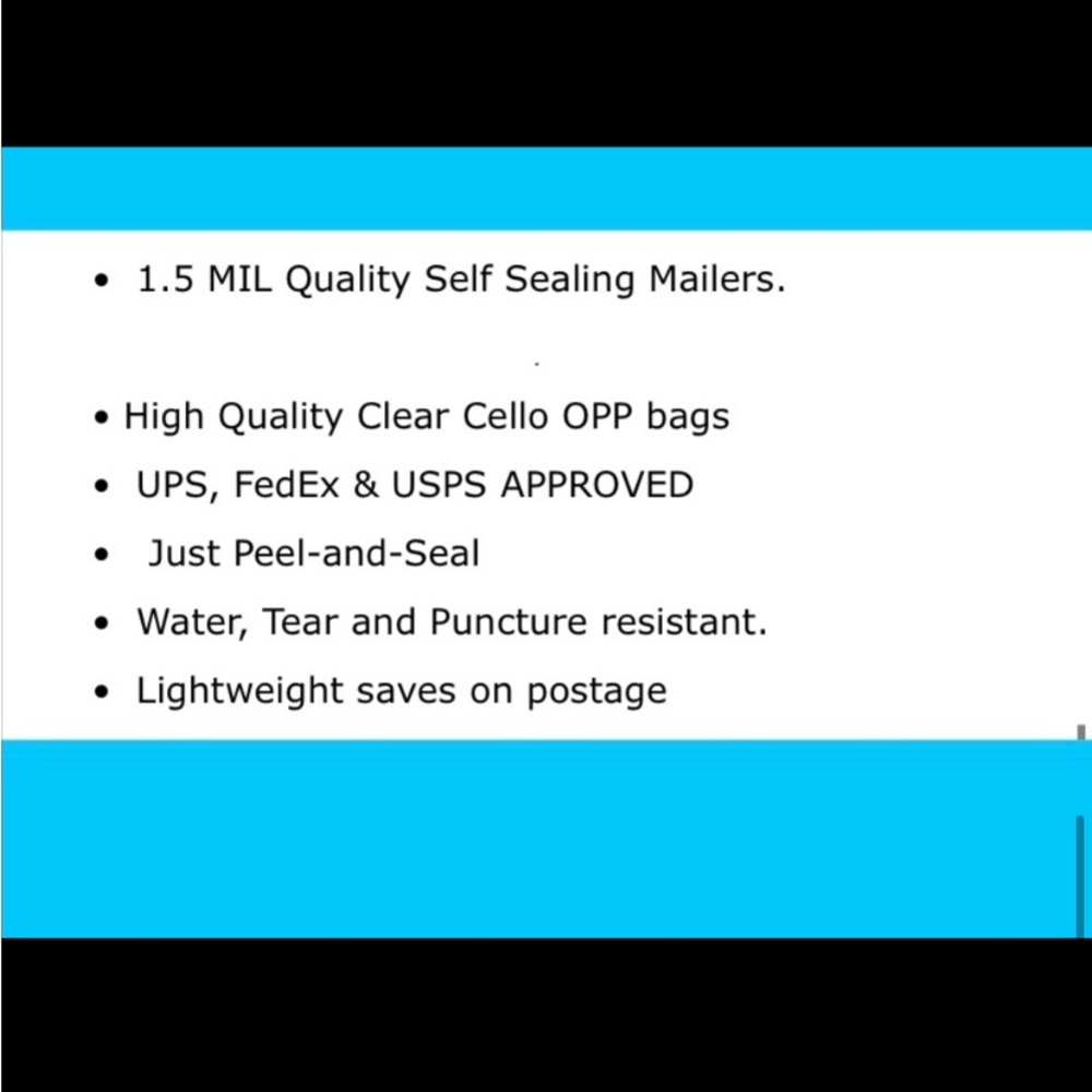 Crystal Clear 25ct~ 10x13” Bags-Self Seal 🪴🆕🪴W/Free 25ct Thank You Stickers - Picture 6 of 11